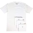 Stafford Men’s Tall/Extra Tall 100% Heavy Weight Cotton Crew Neck Undershirt, White, Short Sleeve, 4 Pack (Medium Tall (MT))
