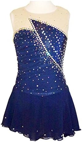 YYDRESS TT&HUAXUE Figure Skating Dress Women's Girls' Ice Skating Dress Breathable Comfortable Sleeveless Performance Skating Wear High Elasticity Elastane