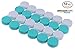 Contact Lens Case 12 Pack - Green Travel Safe Holder