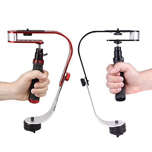 Orsda Camera Stabilizer Gimbal Handheld Steady Video dslr Stabilizer Handle Grip Steady Support for Canon Nikon Sony Camera Cam Camcorder DV DSLR - Rubber Handle,or any camera up to 2.1lbs. Black