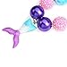 Bling Bling Chunky Bubblegum Necklace Small Mermaid Tail Fashion Beads with Gift Box for Baby Girls (Mermaid Tail)