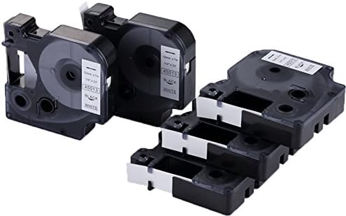 5 Roll D1 Label Tape 45013 S0760530 Compatible Dymo 12mm x 7m Black on White Cassette