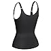 Junlan Waist Trainer, Corset Cincher Body Slimmer Shaper Tummy Control for Women Vest (M, Black Waist Trainer for Weight Loss)