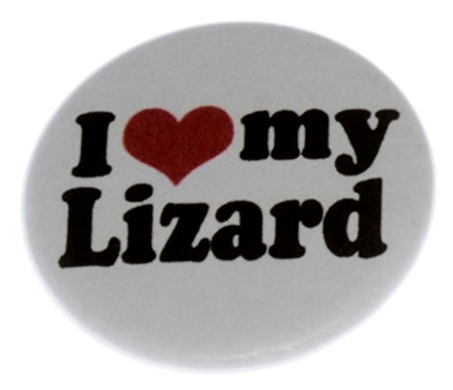 A&T Designs Unisex - I Love my Lizard 1.25
