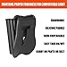 CYTAC Outside The Waistband Belt Holster Compatible with Glock 42, Tactical Polymer Pistol Gun Holster with 360° Adjustable-Right Handed