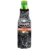 Chuggie Beer Bottle with Two Pockets - Holds Cigarette and Lighter, Phone, Keys, 3mm Neoprene (Camo)