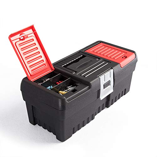 UMI Portable Small Toolbox MultiPurpose Tool Storage Box W/ Lid