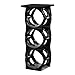 U-STACK Water Bottle Storage Rack - Holds Three 5 Gallon Bottles for Water Coolers (3 Bottle with Shelf) (Black)