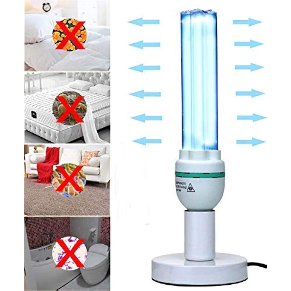 UV Germicidal Light Remote Control Timer 36 Watt Table Lamp