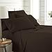 Southshore Fine Living, Inc. 21-Inch Extra Deep Pocket Queen Sheets, 6-Piece, Microfiber Sheet Set Queen Size, Oversized Flat, Deep Pocket Fitted, Brown Pillowcases, Chocolate Brown Sheets