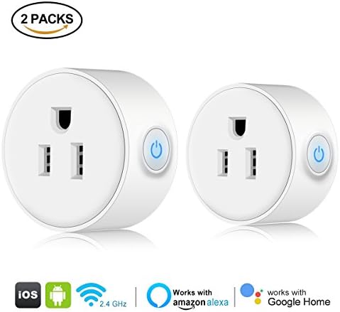 Wifi Smart Plug Smart Socket Works With Alexa Google Home IFTTT Smart Home,WiFi Outlet Remote Control Your Appliances From Anywhere ETL Listed Wifi Plug