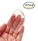 JJMG Clear Silicone Makeup Applicator Sponge Perfect for BB CC Cream Foundation Concealer Blending Air Cushion Cosmetics Blender (3 Clear Silisponges)