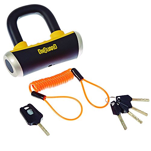 ONGUARD Boxer X4 Bike Disc Lock Black Shackle 8048, 14 Millimeters (1