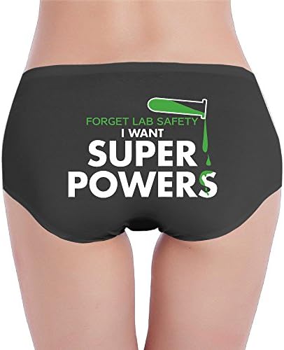 Forget Lab Safety I Want Super Powers Ladies Low Waist Underpants Knickers Stretch Personalize