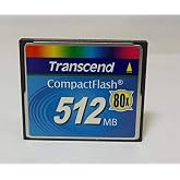 Transcend Flash Memory Card 512 MB 80x CF