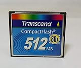 Transcend Flash Memory Card 512 MB 80x CF