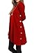 iGENJUN Fall Dresses for Women 2022 Long Sleeve Sweater Dress for Women 2022 Button Side Pullover Sweater womens Winter Sweatshirt for Women Outfits Church Dresses,M,Red