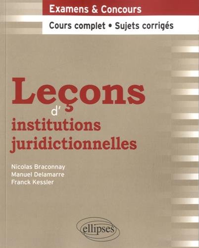 Leçons d'institutions juridictionnelles