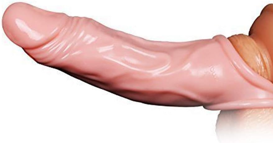 Waterpoof Silicone Reusable Sleeve for Men Realistico Extender Enlargement
