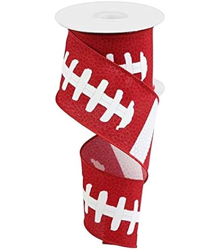 KANSAS CITY CHIEFS FOOTBALL 7/8\" Grosgrain Ribbon 1, 5, 10 Yards SHIP...