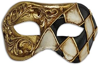 Venetian Eye Mask Colombina Mezza Rombi for Women