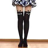 K-Pop Kawaii Cute Rabbit Bunny Cartoon Animal Mock Knee High Tattoo Tights Stockings