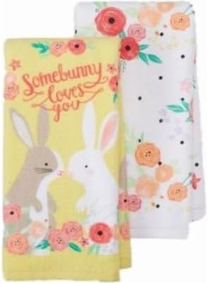 Some Bunny Loves You - Celebrate Easter Together 2-pack Cotton Kitchen Towels