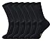 MD 6 Pack Soft Men and Women Antibacterial Bamboo Fiber Crew Casual Socks