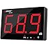 TestHelper 9.7'' Sound Level Meter Tester 30~130db 9.7'' Large Screen LCD Display Wall Hanging Type Decibel Noise Measuring with Alarm (Sound Level Meter)