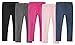 Made in USA Girls Leggings 100% Cotton for School Uniform Sports Coverage or Play Perfect for Sensitive Skin or SPD Sensory Friendly Clothing, White, 10