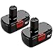 2Packs 19.2 Volt 3.0Ah Battery for Craftsman C3 DieHard 130279005 130279003 130279017 315.113753 315.115410 315.11485 1323903 1323517 11375 11376 Cordless Drill Tool primary