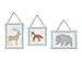 Sweet Jojo Designs Blue, Grey and White Woodland Deer Fox Bear Animal Toile Girl or Boy Wall Hanging Accessories