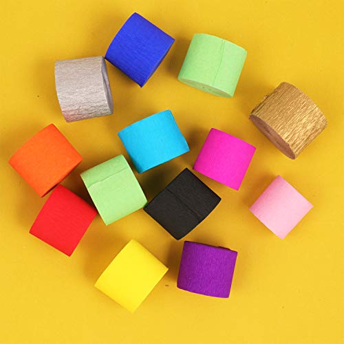 SUBANG 39 Rolls 426 Yard Crepe Paper Streamers Party Streamers Backdrop Decorations for Birthday Christmas Graduation Ceremony - Thumbnail 4