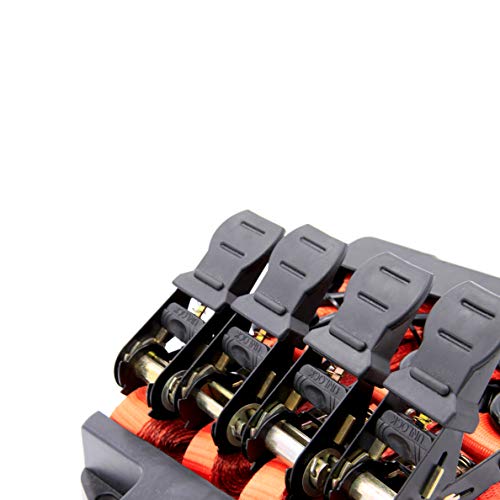 image for TBVECHI Ratchet Tie Down Straps - 4 Pk with S-Hooks- 13Ft- 500 Lbs Loa