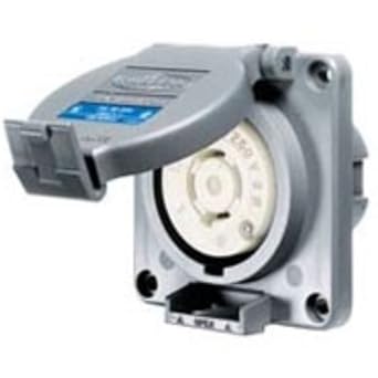 Locking Devices, Twist-Lock, Watertight Safety Shroud, Receptacle, 20A