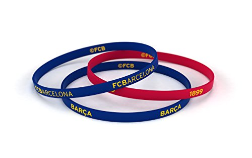 Fútbol Club Barcelona Bracelet Classic Blue and Red Junior for Women and Kids | Barça Silicone Wristband | Support the FCBarcelona with an blaugrana official product | FCB