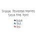 SHARPIE Permanent Markers, Extra-Fine Point, Blue, Box of 12