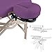 EarthLite Premium Portable Massage Table Package Spirit - Spa-Level Comfort, Deluxe Cushioning incl. Flex-Rest Face Cradle & Strata Face Pillow, Carry Case (30/32” x 73”) - Made in USA, Amethyst