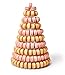 Clear Plastic Macaron Tower 10 Tier Display Round Cake Stands