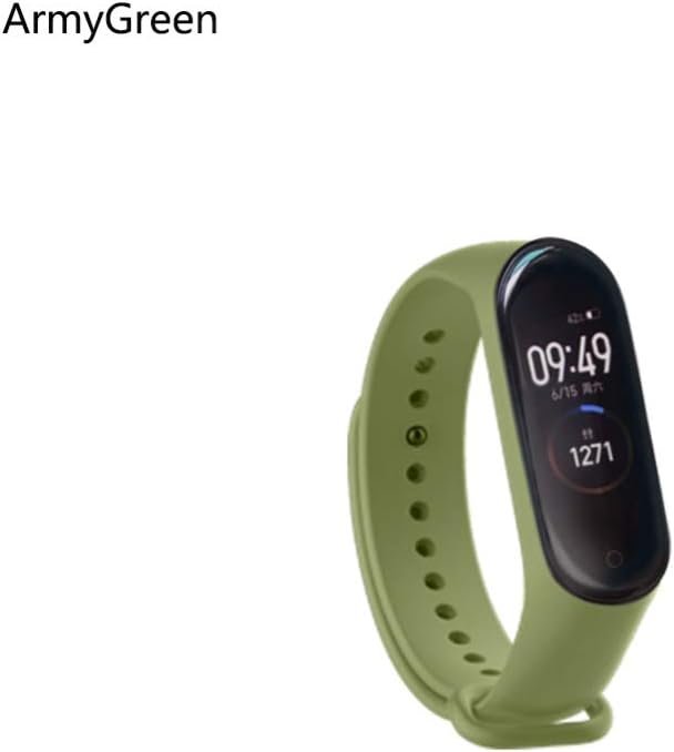 Jazmy Soft Silicone Wristband Replacement Watch Band Strap for Xiaomi Mi Band 4