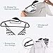 Sable Plastic Clothes Hangers 60 Pack Space Saving Ultra Thin with 10 Finger Clips, Non Slip, Heavy Duty, S-Shape for Tight Collars, 6 Flashy Colors for Shorts, Pants, Shirts, Scarves