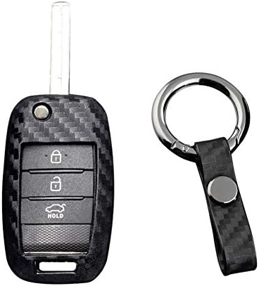 cuffslee Car Styling Accessories Key Case Auto Carbon Fiber Shell Cover For Kia KX5 K2 K3 K4 K5 Rio Sportage QL Ceed Sorento Cerato