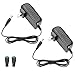 LE Power Adapter, 2A, AC 100-240V to DC 12V Transformer, 24W Switching Power Supply, US Plug Power Converter for LED Strip Light and More, Pack of 2 primary