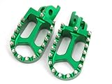 11Z GREEN CNC RACING FOOTPEGS KAWASAKI KX250F KX450F YAMAHA RMZ250 FP12