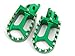 11Z GREEN CNC RACING FOOTPEGS KAWASAKI KX250F KX450F YAMAHA RMZ250 FP12