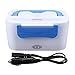 WHOSEE Electric Heating Lunch Box Portable Bento Meal Heater Food Warmer for Car and Home 12V Blue