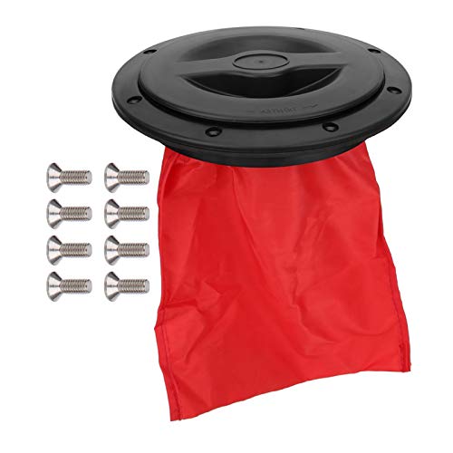 Dilwe Kayak Hatch Cover, Boat Sealing Hatch Cover Round Circular Type Lid Waterproof Kayak Accessories W/Storage Bag(6 inch) Rowing