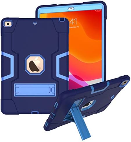 CASEHAVEN for iPad 8th Generation Case 2020 10.2 Inch / iPad 7th Generation Case for Kids, Rugged Kickstand Series - Shockproof Heavy Duty Hybrid Three Layer Armor Defender Case - Blue