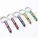Tree Bud 5pcs Hiking Camping Survival Aluminum Whistle with Key Chain, Emergency Whistles