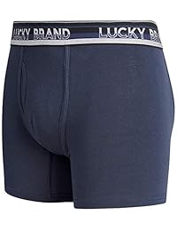 Lucky Brand - Calzoncillos tipo bóxer para hombre (3 unidades, algodón)